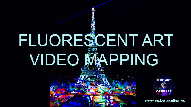 Vicky-Casellas.-Arte-fluorescente.-Torre-Eiffel.-Video-mapping.-Animación