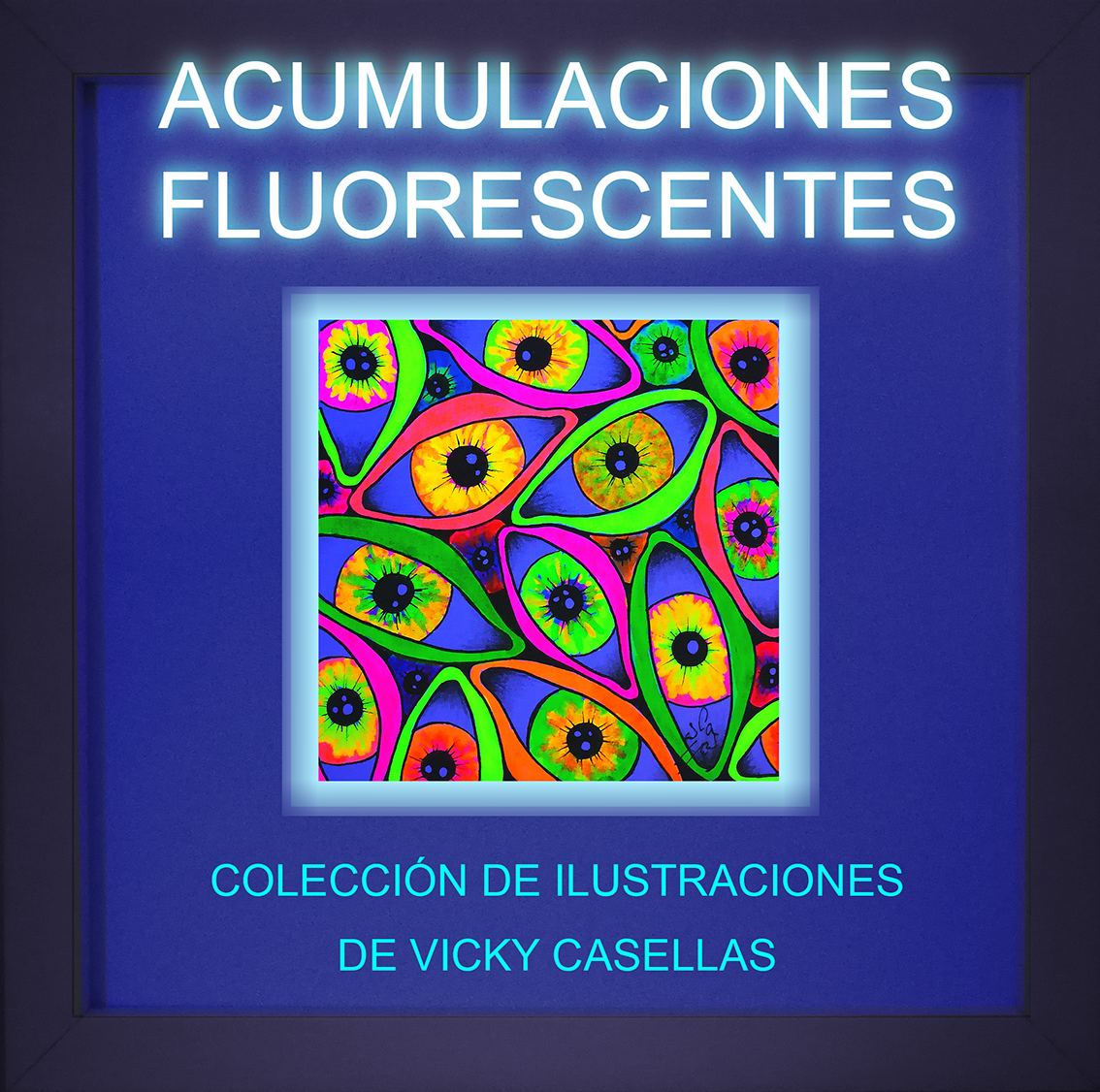 Vicky-Casellas.-Colección-Acumulaciones.-Ilustraciones-fluorescentes.-Arte-fluorescente