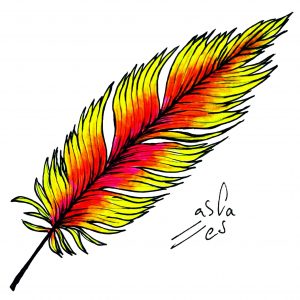 Pluma, Vicky Casellas, Ilustración fluorescente